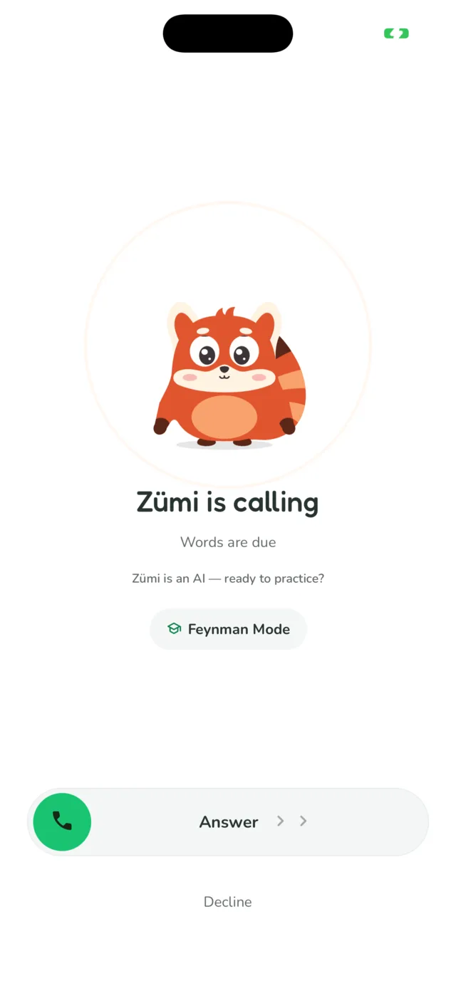 Zümi ruft an